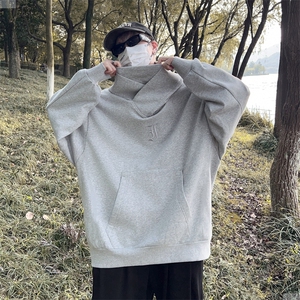 忍者社恐高领卫衣男连帽冬美式宽松加绒加厚外套QW011-p35 加绒50图片
