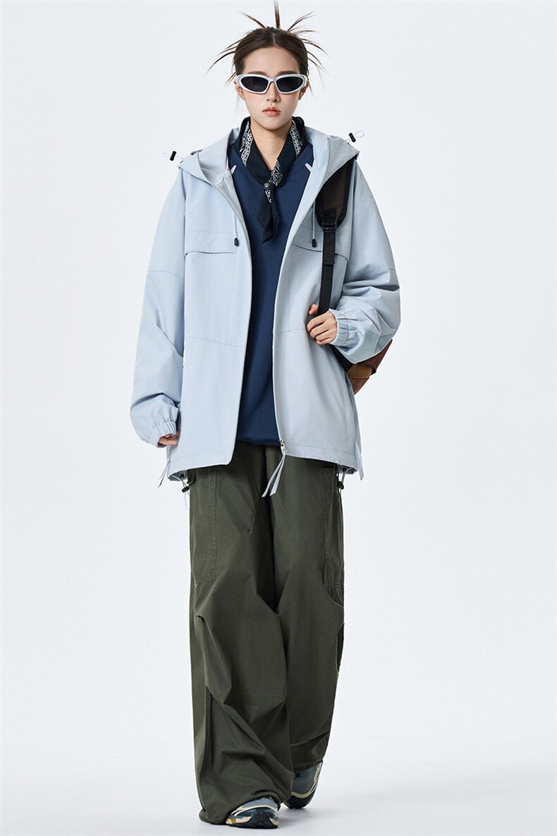 秋季新款现货连帽夹克男冲锋衣上衣外套DSA157B-JK7982-特P66,男装夹克,电商A157B