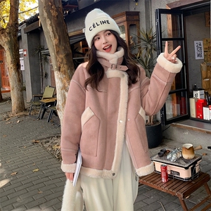 【档口有货】冬装新款皮毛一体羊羔毛外套2D112-5507-P195 K288图片