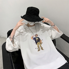 冰丝七分袖t恤男大码五分袖男短袖男中袖Q11419-P30，男装T恤，电商A040