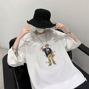 冰丝七分袖t恤男大码五分袖男短袖男中袖 Q11419-P30图片