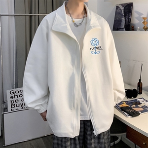 麂皮绒夹克男大码立领褂子外套JK85274-P68  加绒款-P78图片