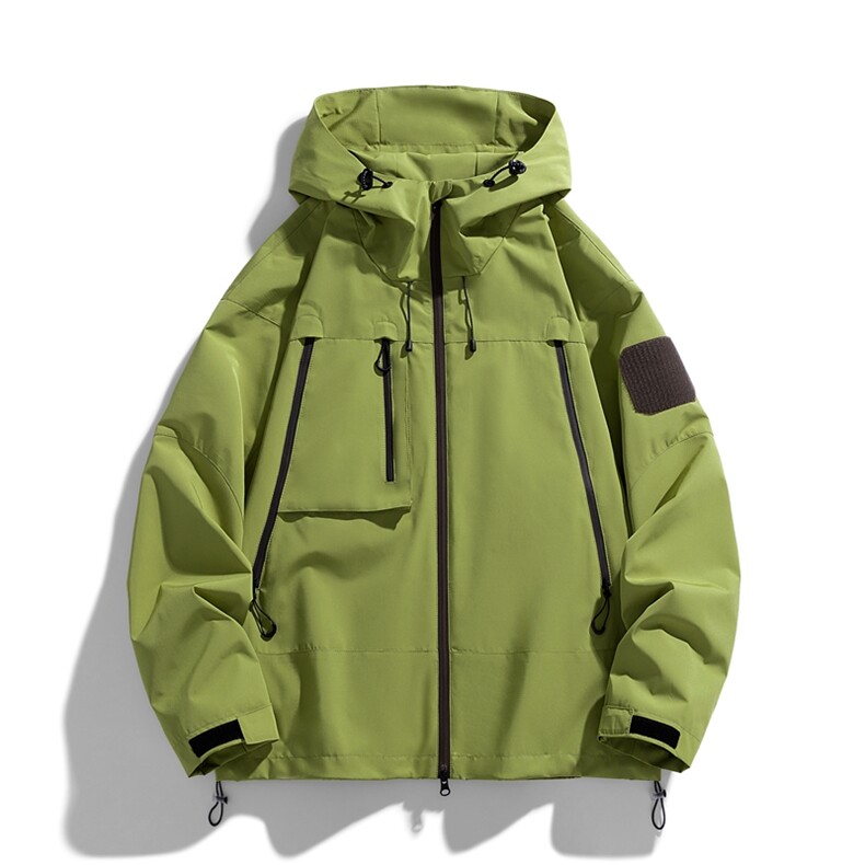 中性风工装冲锋衣男高品纯色宽松夹克外套DSA157B-J91-P60,男装夹克,电商A157B