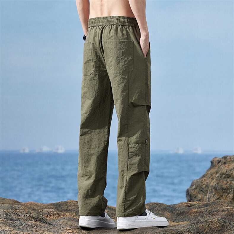 伞兵工装长裤男夏天户外机能宽松休闲百搭登山冲锋裤子Z9807B-P40,男装工装外套,星座509