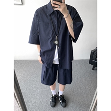 TZ25116-P52特批-控88大码工装机能套装速干两件套，男装休闲套装，电商D232