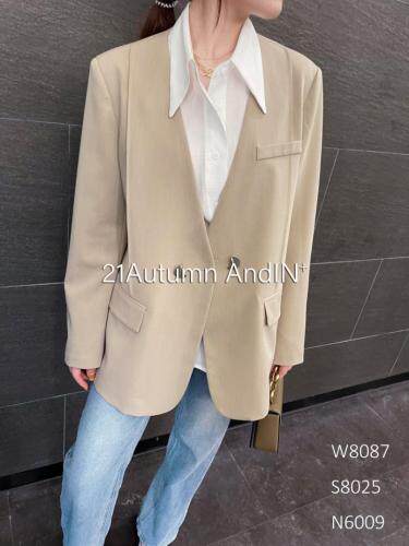 2021新款西装外套，女装西装，AND IN+