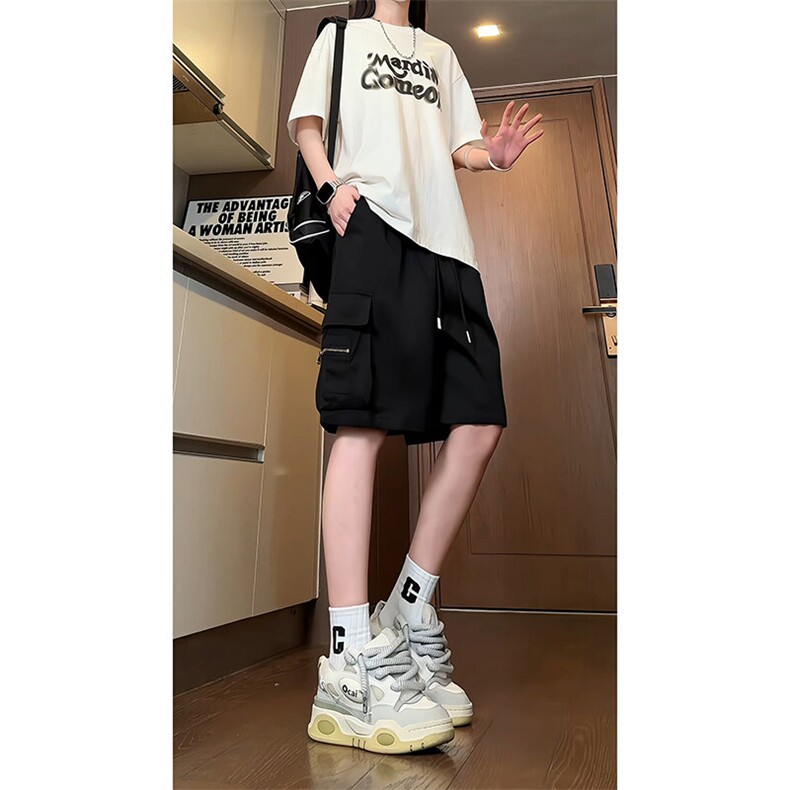 A1056TP30控48-抖音品质夏季新款男宽松休闲日系工装短裤美式中裤,男装牛仔裤,电商B241
