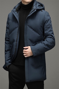 冬季厚款羽绒服男新款休闲连帽中年男士保暖外套SNNYR20728-P230图片