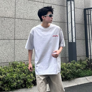万针全刺绣工艺抖音得物高品质260克重磅纯棉双纱美式高街短袖T恤,秋冬小白鞋搭配技巧图片