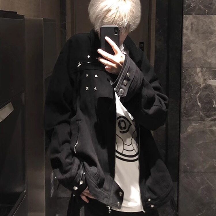 DJK8326-P85美式高街外套男春秋季设计感潮牌翻领夹克-网图现货,男装夹克,星座603-2