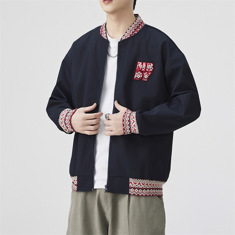 JK926P60春季新款港风宽松夹克百搭落肩简约上衣外套,男装夹克,星座1204