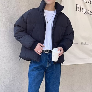 冬季轻熟风男轻薄保暖外套男装立领短款棉服加厚上衣 A20图片