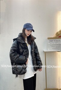 【现货】2021年冬季新款卫衣帽羽绒服图片