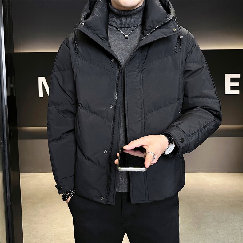 标50绒连帽男士羽绒服冬季2025新款加厚外套A313-9957-P215,男装羽绒服,电商A313