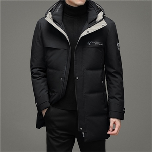 中年男连帽羽绒服白鸭绒保暖爸爸装2023冬季中年外套ZK2176-P320图片