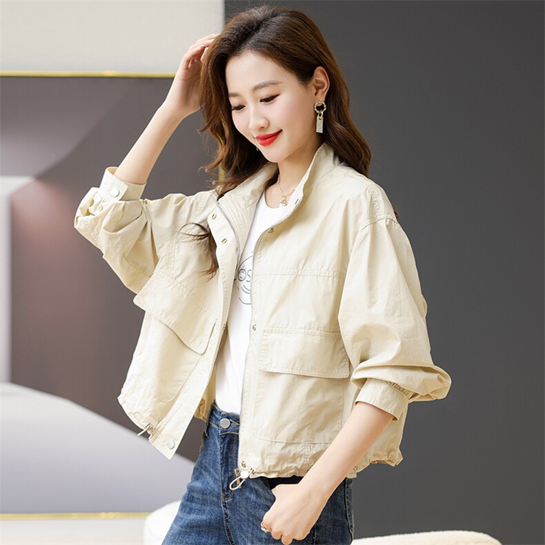 大码女装短外套女2024春秋新款胖mm今年流行红宽松显瘦上衣，女装短外套，芙芮