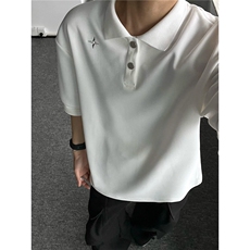 主推2025网眼珠地棉POLO衫夏季刺绣短袖翻领半袖上衣恤衫S420特38，男装Polo衫，电商A233-1