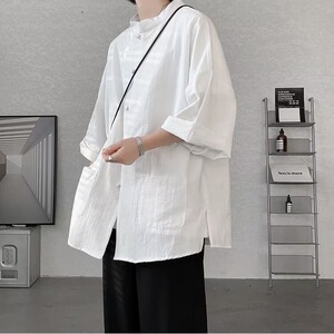 新中式亚麻衬衫男风外套棉麻盘扣衬衫CS251-P38图片