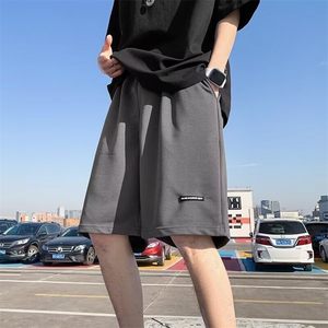 休闲短裤男女韩版潮流字母帅气百搭2025夏季ins五分裤K6193-P26图片