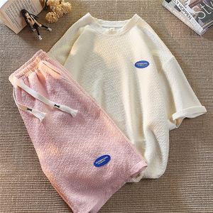 1冰丝短袖T恤男DT8774P35平铺短裤男DK8775P40大码套装TZ8776P75图片