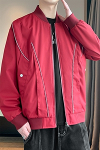 春季新款纯色冲锋衣宽松大码夹克男A157B-J238-特P55图片