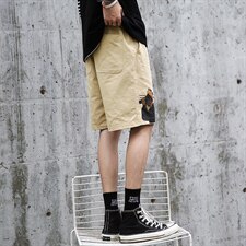 A003-HK7015-P40夏装男士时尚印花个性潮流休闲短裤港风，男装休闲裤，电商A003