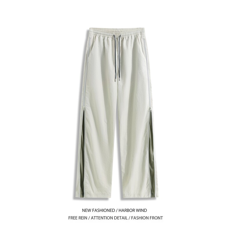 抖音品质夏季新款机能拉链潮流宽松休闲裤B315-K25420-特p35控68图片