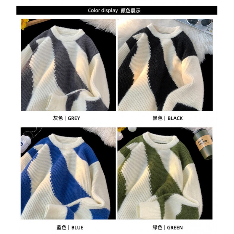 1506/QA3800/P59圆领毛衣针织衫男潮牌帅气男士气质修身上衣,男装针织衫/毛衣,星座1506