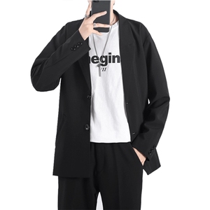 ins休闲西服男韩版潮流痞帅气小西装上衣港风潮牌单西外套dk图片