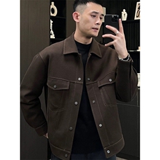 抖音网图现货春季男明线工装斜纹夹克外套JK31P108控148，男装夹克，电商B276A