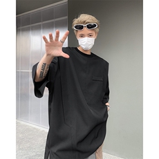 男装短袖t恤24夏抗皱潮牌假两件上衣男生体恤XZ514-2-202424-P58，男装T恤，星座514-2(原B239)