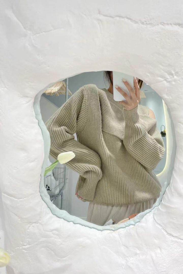新款设计感超强款毛衣，女装针织衫/毛衣，SMOOTH