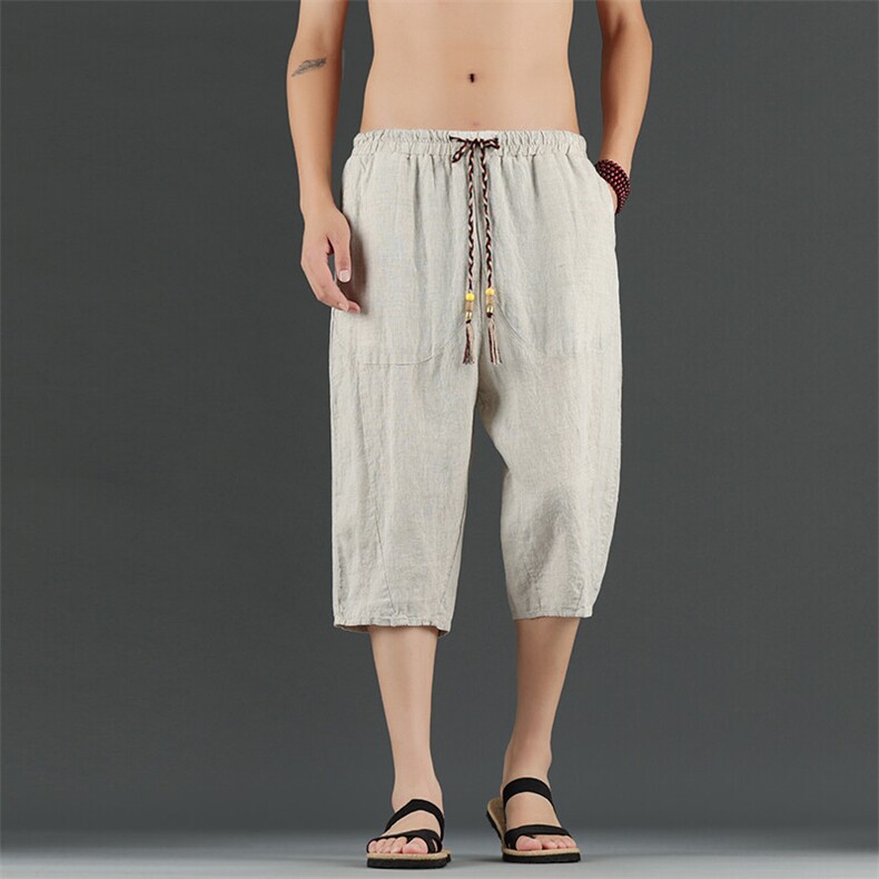纯亚麻七分裤风星座815-8615p75,男装牛仔裤,星座815（原A203）