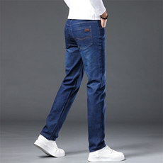 宽松直筒商务牛仔裤男2025年秋季款修身弹力休闲百搭潮流外贸款，男装牛仔裤，星座224-1