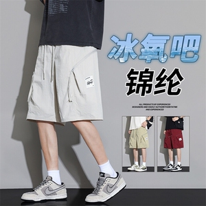 抖音品质美式工装短裤男士夏薄款宽松休闲A146-GY519特p30量大优图片