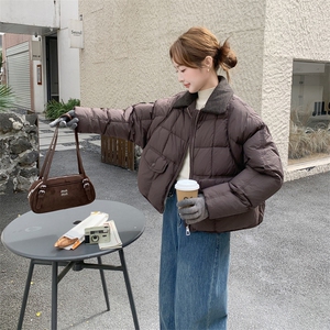 25冬季新款 韩版翻领短款羽绒服外套 2B138-804-P245K360图片