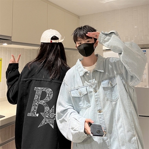 牛仔夹克男大码牛仔外套男茄克 NJ77328-P60加绒款-P75图片