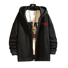 KS21276-P38加绒款-P43连帽开衫卫衣男运动外套大码班服砖墙，男装卫衣，电商A040A