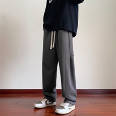 KP631P55美式潮流休闲裤男港风宽松直筒拖地裤束脚裤卫裤，男装休闲裤，星座1204-3