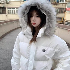 【高品质】可拆卸毛领羽绒棉服情侣美式厚外套棉衣2568特P90网图，男装棉衣，电商B245