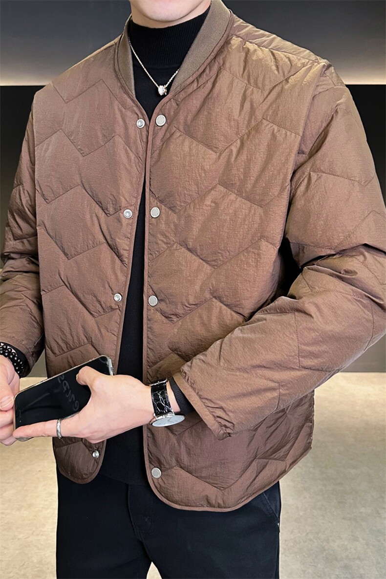 新标90绒冬季新款轻薄款羽绒服男棒球领保暖A329-YR2512-P185,男装羽绒服,电商A329
