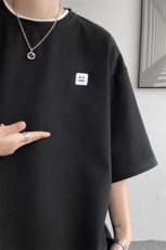 8XL-M重磅！特大码T潮牌上衣男中性华夫格短袖T恤DX304P25控39，男装T恤，电商D206-1