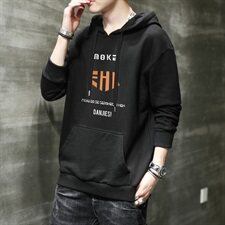 套头卫衣男春秋季韩版青少年运动休闲潮流连帽衣服DF173T，男装卫衣，电商A102
