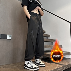 加绒美式防雨冲锋裤工装裤子束脚加厚徒步登山裤JRKZ24117P35，男装休闲裤，电商A128