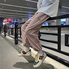 703-K275-P45秋季灯芯绒坑条直筒束脚裤5色基础款，男装休闲裤，星座703