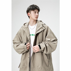 冲锋衣男高品纯色宽松夹克外套DSA157B-J90-P60，男装夹克，电商A157B