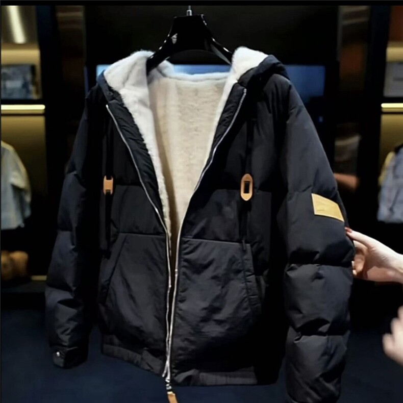 皮标连帽座山雕羽绒服连帽保暖羽绒服ygm558-TP175,男装夹克,电商A089-1