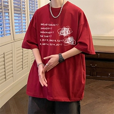 抖音得物二开现货供应220克夏装重磅美式高街宽松短袖t恤MT59，男装T恤，电商A486-1