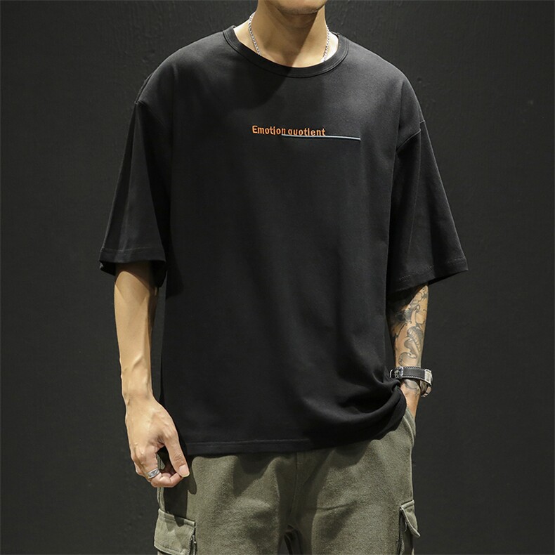 夏季短袖男士t恤新款休闲半袖打底衫潮流印花上衣服男DS341TP60,男装T恤,电商A102