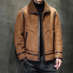冬季保暖立领加厚皮毛一体休闲大码外套xz815-506p235,杨幂蓝色外套搭配什么裤图片